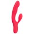Conejito Vibrador Sonriente - vibrador recargable de 3 motores (rojo)
