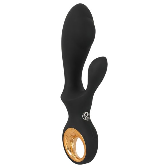 Eternal - vibrador negro con brazo de clítoris inflable