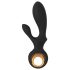 Eternal - Vibrador negro con estimulador de clítoris inflable