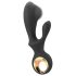 Eternal - Vibrador negro con estimulador de clítoris inflable