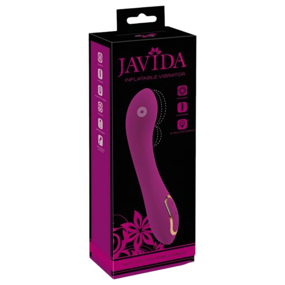 Javida - vibrador inflable doble punto - silicona lila