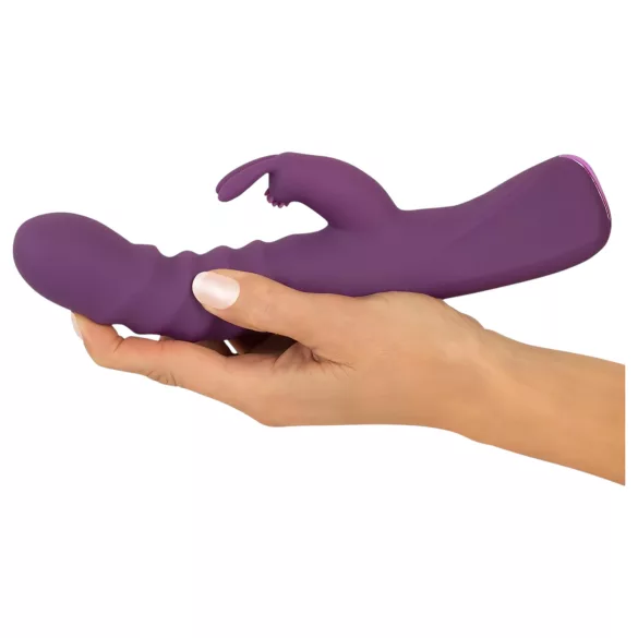 Javida - Vibrador con doble estimulación y movimiento - silicona lila