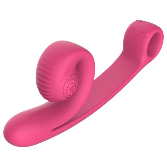 Snail Vibe Curve - Vibrador 2en1 para clítoris (rosa)