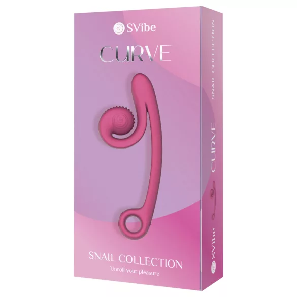 Snail Vibe Curve - vibrador 2 en 1 para clítoris (rosa)