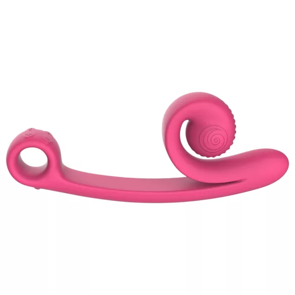 Snail Vibe Curve - vibrador 2 en 1 para clítoris (rosa)