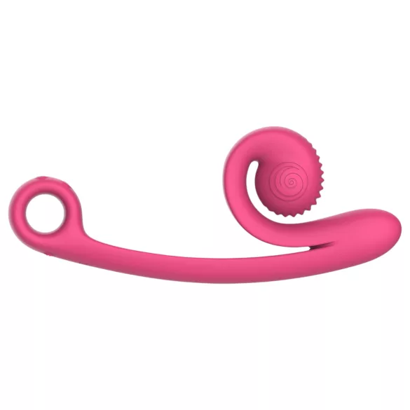 Snail Vibe Curve - vibrador 2 en 1 para clítoris (rosa)