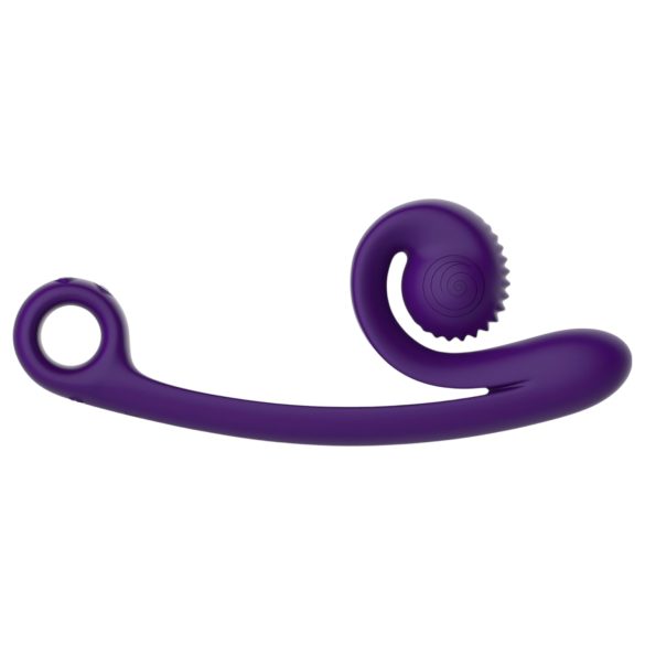 Snail Vibe Curve - vibrador doble estimulador clítoris y punto G - silicona lila