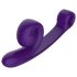 Vibrador Curvo 2 en 1 con Estimulador de Clítoris (Púrpura)