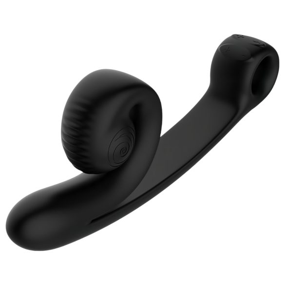 Snail Vibe Curve - 2en1 estimulador vibrador de clítoris (negro)
