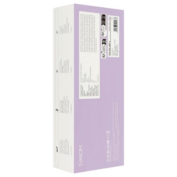 Svakom Amy 2 - vibrador punto G recargable e impermeable - lila