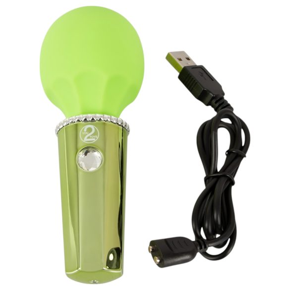 You2Toys Mini Wand - vibrador masaje recargable (verde)