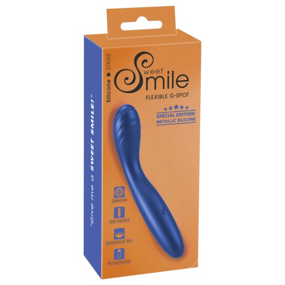 Smile - vibrador flexible punto G - silicona azul