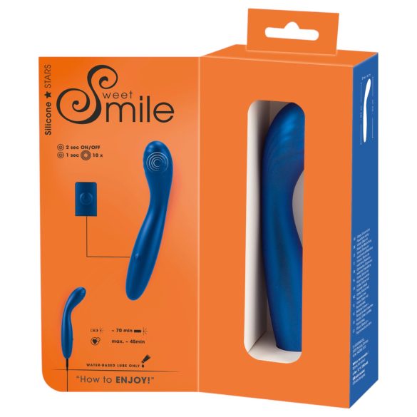 Smile - vibrador flexible punto G - silicona azul