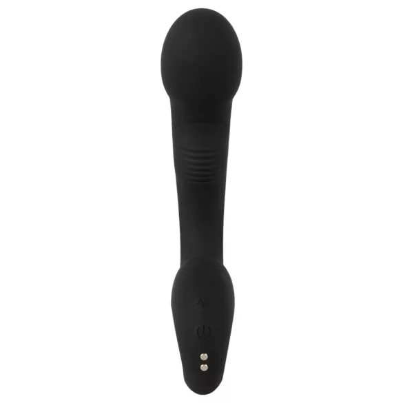 Black Velvets - Vibrador punto G y P - silicona negra