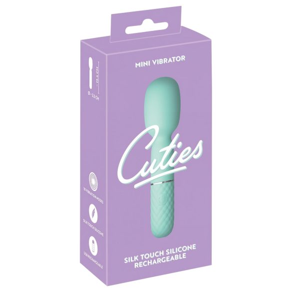 Cuties - mini vibrador masajeador - compacto - silicona menta