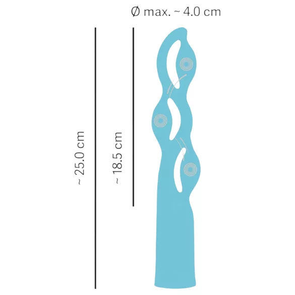 You2Toys Fabulous - vibrador recargable 3 motores silicona azul