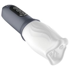   LUX Active First Class - masturbador con cabeza giratoria (blanco-gris)