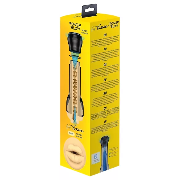 Kiiroo - masturbador masculino tipo boca - edición Victoria June - negro