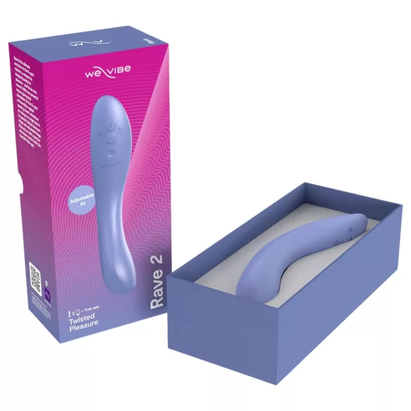 We-Vibe Rave 2 - vibrador punto G recargable inteligente - silicona azul