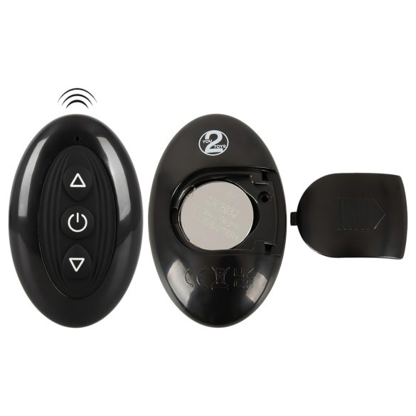 Couples Choice - anillo vibrador para pareja multifunción - silicona negra