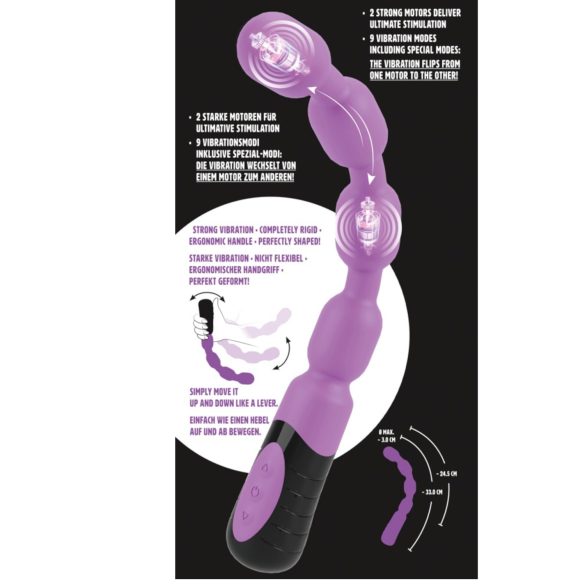 You2Toys - vibrador punto G y próstata con perlas - silicona lila