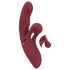 Javida 2 Funciones Rabbit - vibrador rojo recargable con estimulador