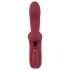 Javida 2 Funciones Rabbit - vibrador rojo recargable con estimulador