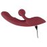 Javida 2 Funciones Rabbit - vibrador rojo recargable con estimulador