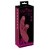Javida 2 Funciones Rabbit - vibrador rojo recargable con estimulador