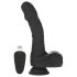 Naked Addiction - vibrador realista rotación-empuje (negro)