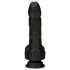 Naked Addiction - vibrador realista rotación-empuje (negro)
