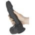 Naked Addiction - vibrador realista rotación-empuje (negro)