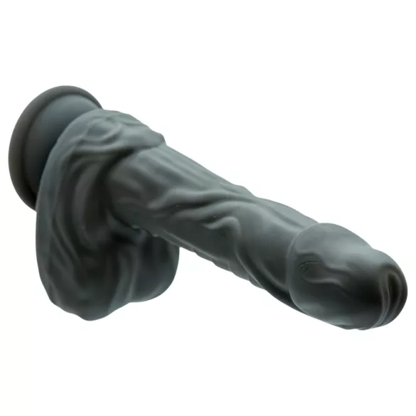 Naked Addiction - Vibrador realista rotatorio y pulsante - silicona negra