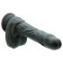 Naked Addiction - vibrador realista rotación-empuje (negro)