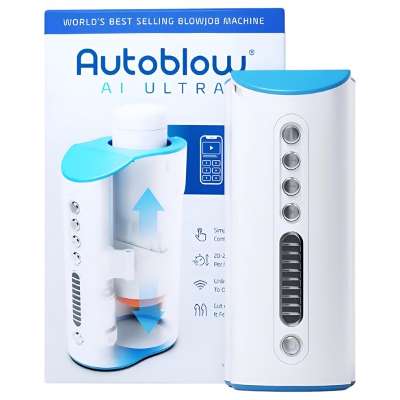 Autoblow A.I. Ultra - masturbador de boca potente (blanco)