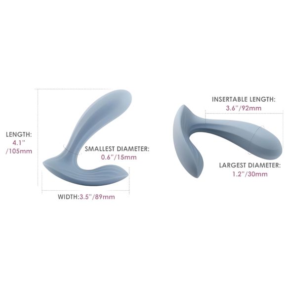 Svakom Erica - vibrador wearable inteligente - silicona azul