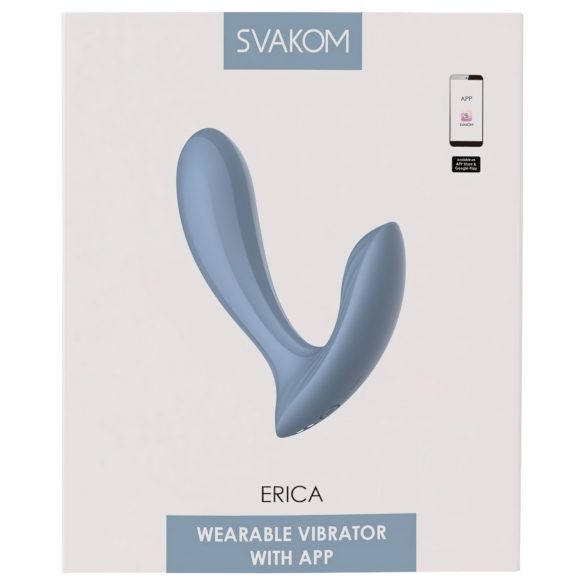 Svakom Erica - vibrador wearable inteligente - silicona azul