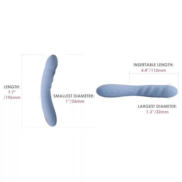 Svakom Ava Neo - vibrador impulsor inteligente - silicona azul