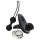 Womanizer Deseo en Flor - set erótico - 3 piezas (negro)