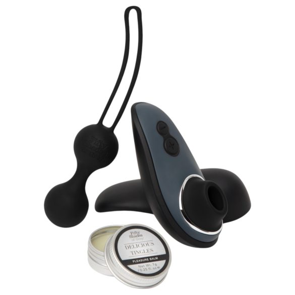 Womanizer Deseo en Flor - set erótico - 3 piezas (negro)