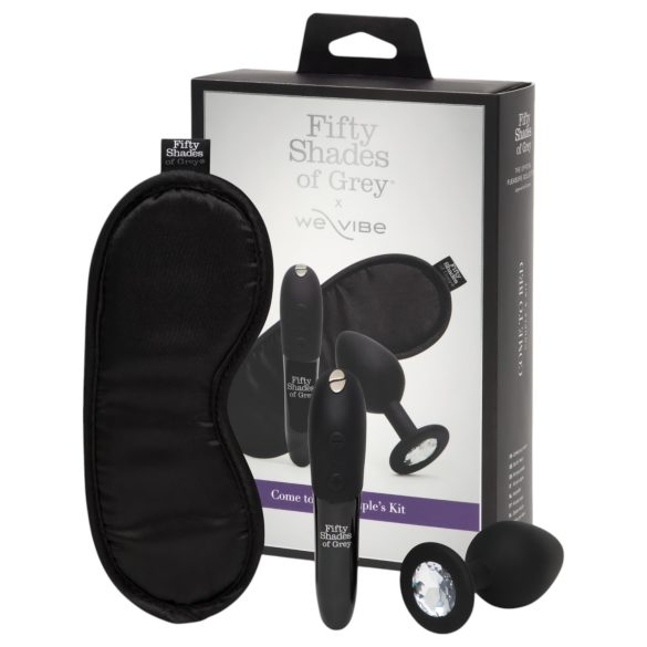 Juego "Ven a la Cama" 50 Sombras de Grey - 3 piezas (negro)