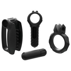   Bathmate Vibe Endurance - set de masturbador y anillo para pene (negro)