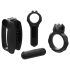 Bathmate Vibe Endurance - set de masturbador y anillo para pene (negro)