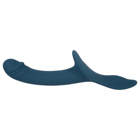 You2Toys - arnés con vibrador ajustable - silicona negro y azul