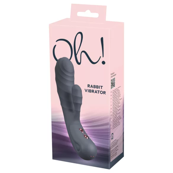 You2Toys - Oh! Rabbit vibrador con brazo para el clítoris (negro)