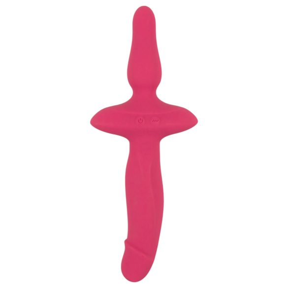 Vibrador y plug anal 2en1 rosa Couples Choice