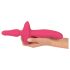 Vibrador y plug anal 2en1 rosa Couples Choice