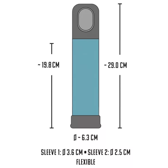 Mister Boner - bomba de vacío automática para pene - azul