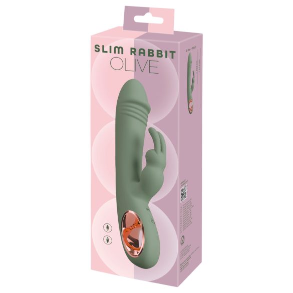 You2Toys - vibrador con estimulador de clítoris - silicona verde
