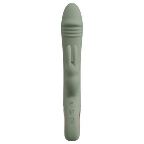 You2Toys - vibrador con estimulador de clítoris - silicona verde